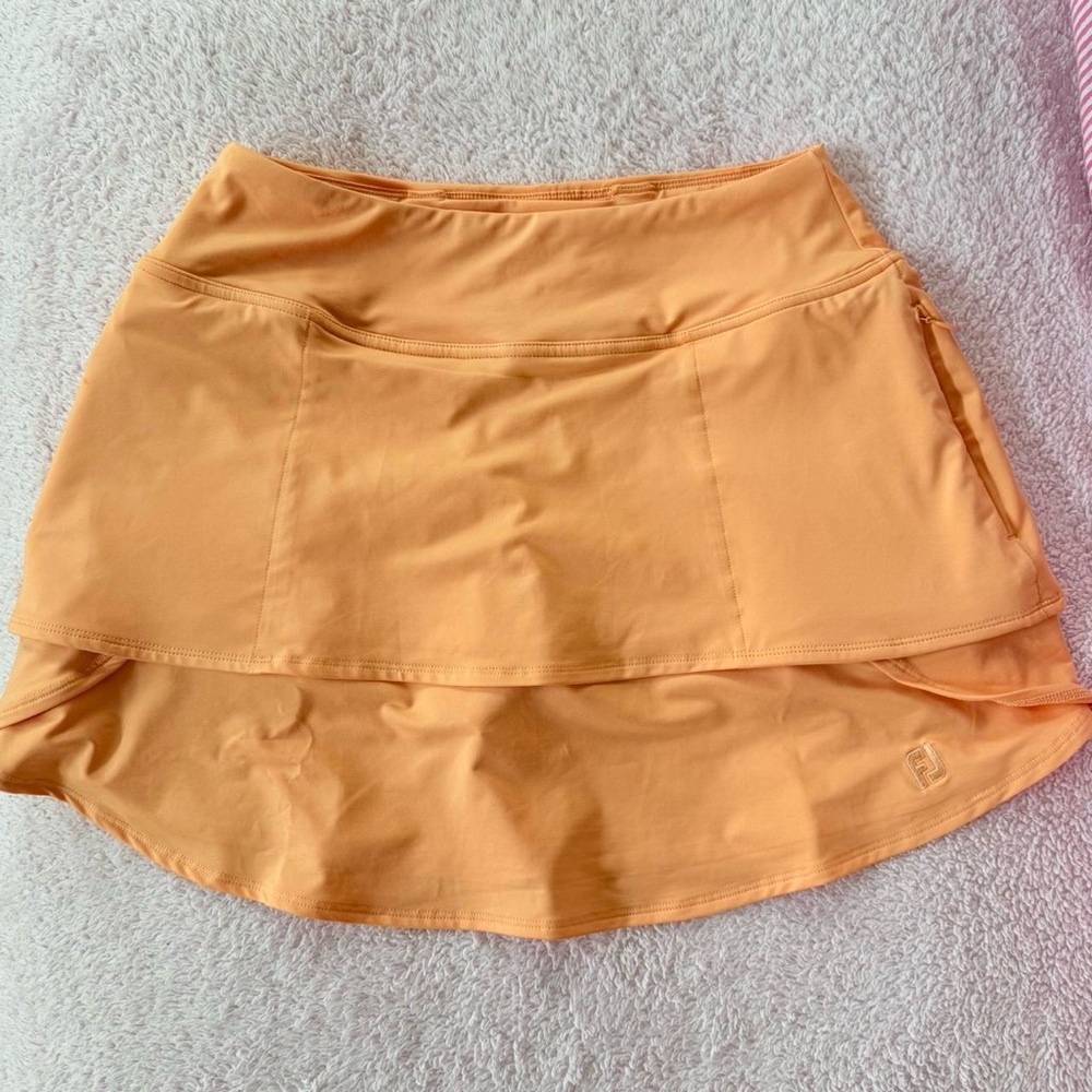Coral Layered Golf Skirt